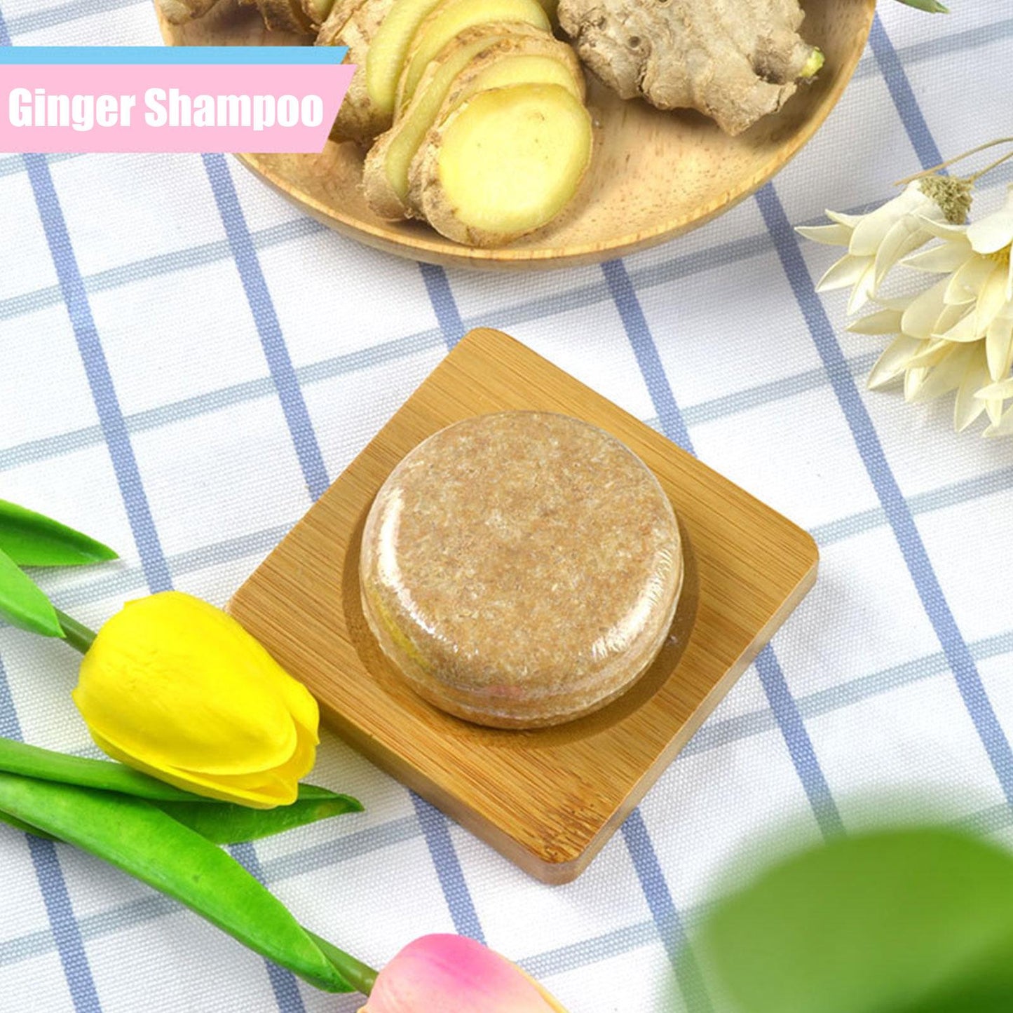 Ginger Polygonum Hair Growth Soap Shampoo